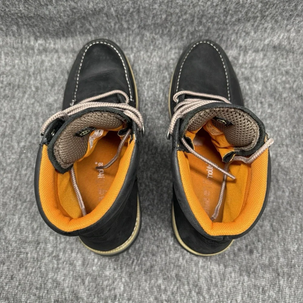 Timberland Redwood Falls Waterproof Moc Toe Boots Black Nubuck Mens Sz 10 A5459